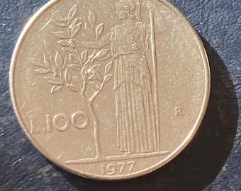 100リラ 1977 イタリア共和国 - Etsy 日本