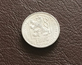 Coins circulation coin Czechoslovakia 10 Heller 1976
