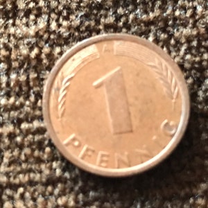 Coin Coins Circulation Coin Germany BRD 1 Pfennig 1993 Mintmark A