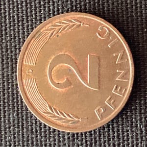 Coins Circulation coin Germany BRD 2 Pfennig 1995 Mint mark D