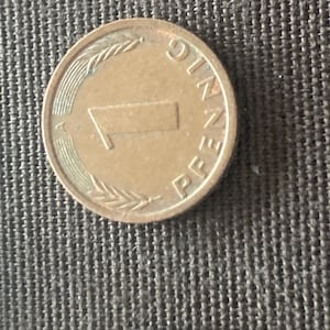 Coin Coins Circulation Coin Germany BRD 1 Pfennig 1991 Mint Mark A