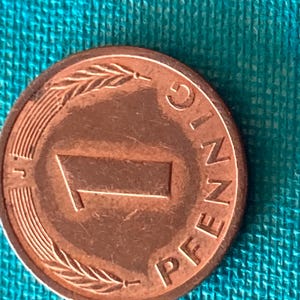 Coin Coins Circulation Coin Germany BRD 1 Pfennig 1983 J