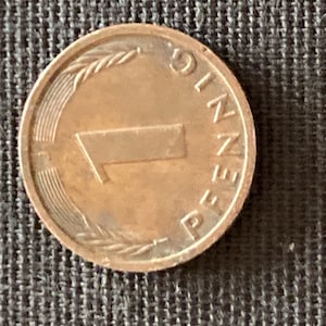 Coin Coins Circulation Coin Germany 1 Pfennig 1990 Mint Mark J