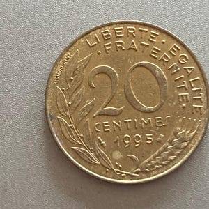 Coin Coins Circulation Coin France 20 Centimes 1987