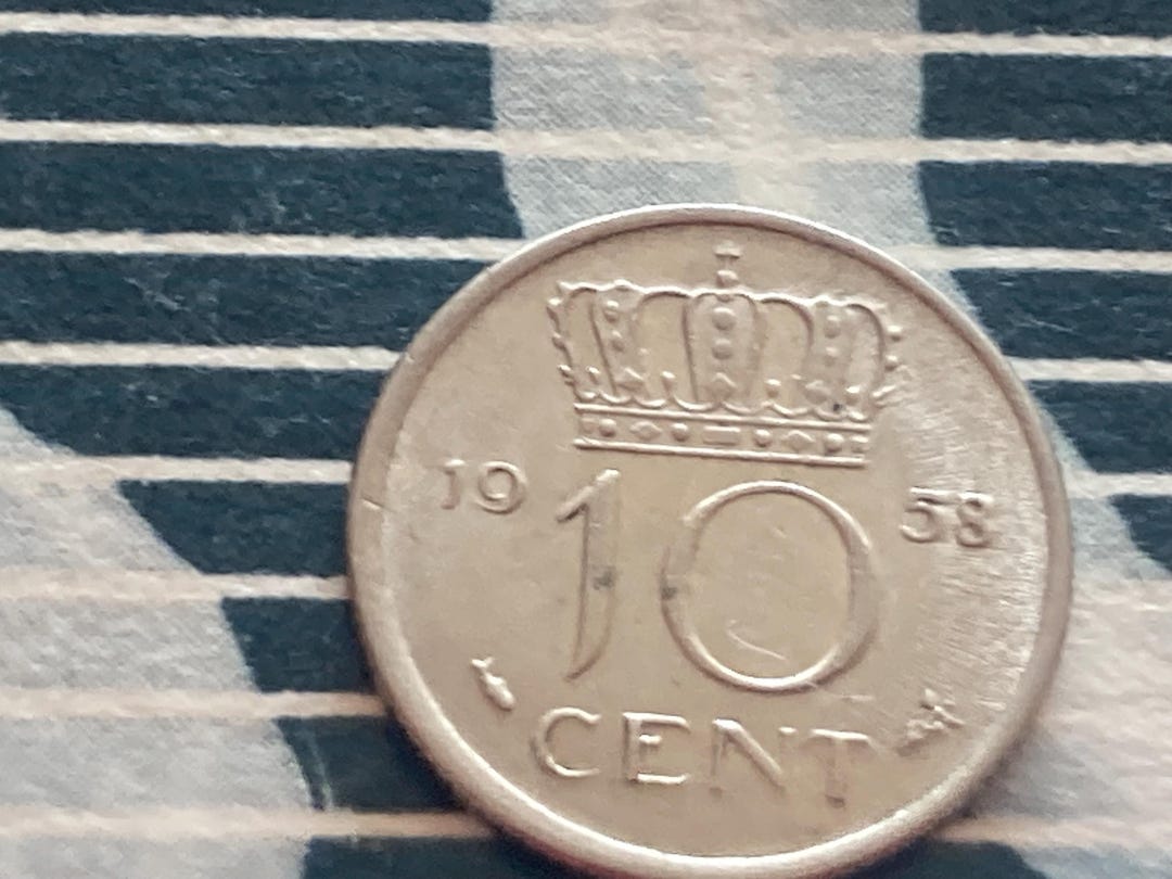 硬貨 硬貨 流通硬貨 オランダ 10 セント 1958 - Etsy 日本