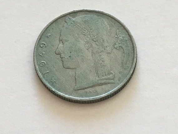 硬貨流通硬貨ベルギー 1 フラン 1949 ベルギー - Etsy 日本
