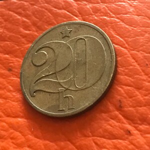 Coins circulation coin Czechoslovakia 20 Heller 1980