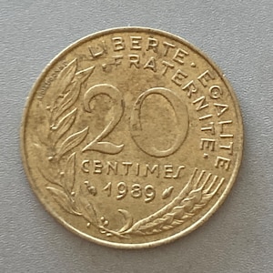 Coin Coins Circulation Coin France 20 Centimes 1987