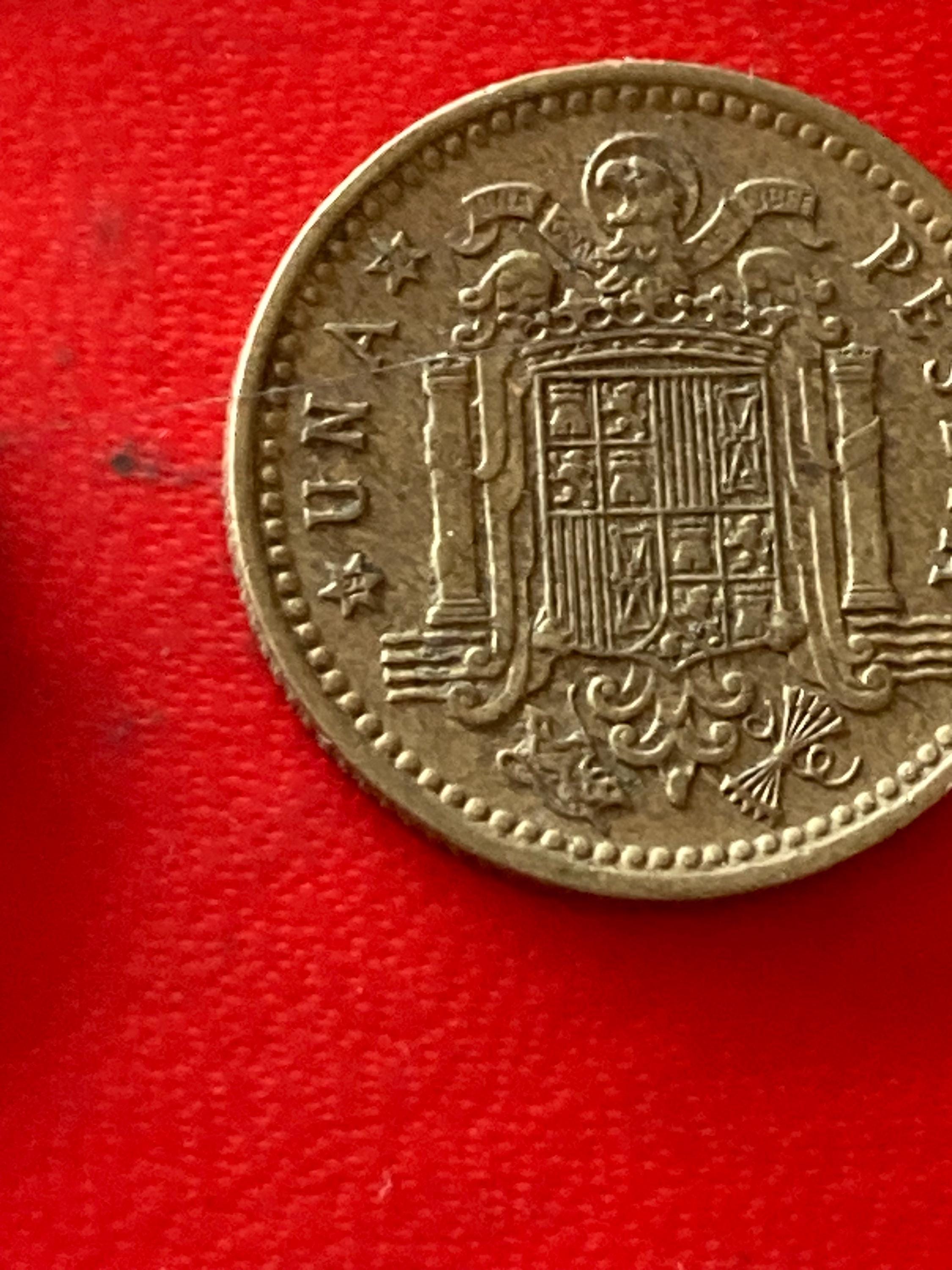 コイン、流通コイン スペイン 1ペセタ 1966年 星72 - Etsy 日本