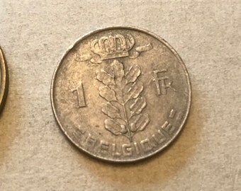 Coins circulation coin Belgium 1 Franc 1975 Belgique