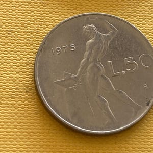 Moneta Monete Circolazione Moneta Italia 50 Lire 1975