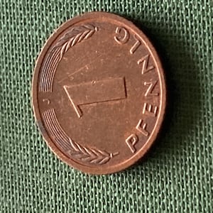 Coins Circulation coin Germany BRD 1 Pfennig 1994 Mint mark J