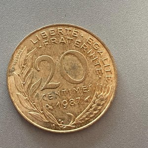 Coin Coins Circulation Coin France 20 Centimes 1987