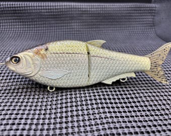 6.3'' Hinkle Shad K.O. in a Threadfin pattern