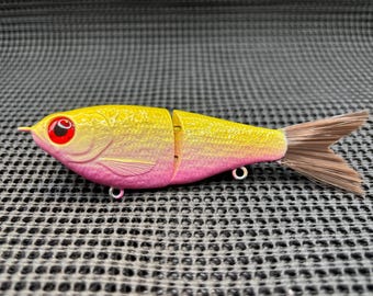 Wee Shad Mini Glidebait Limited Drop in Raspberry Lemonade  pattern