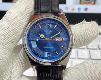 seiko5 ヴィンテージ Men's Vintage Seiko 5 Automatic Day Date Wristwatch
