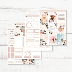 Planner Sticker Weekly Kit - Boho Tropisch - Vertikales Aufkleber-Kit für Erin Condren Happy Planer Scrapbooking oder Journaling
