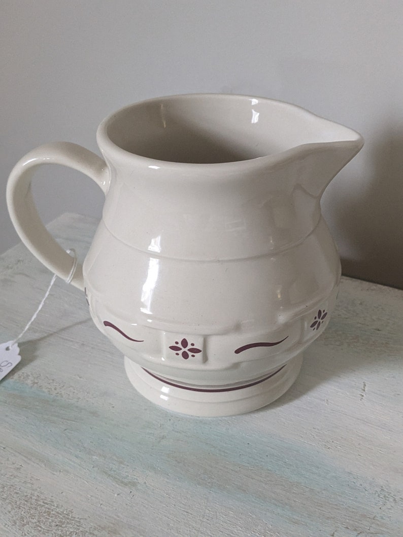 Vintage/antique Longaberger Pottery Woven Traditions Red & - Etsy