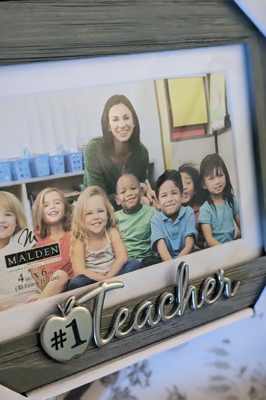 Vintage Gray Ornate 1 Teacher Picture Frame/great Teacher Gift Etsy