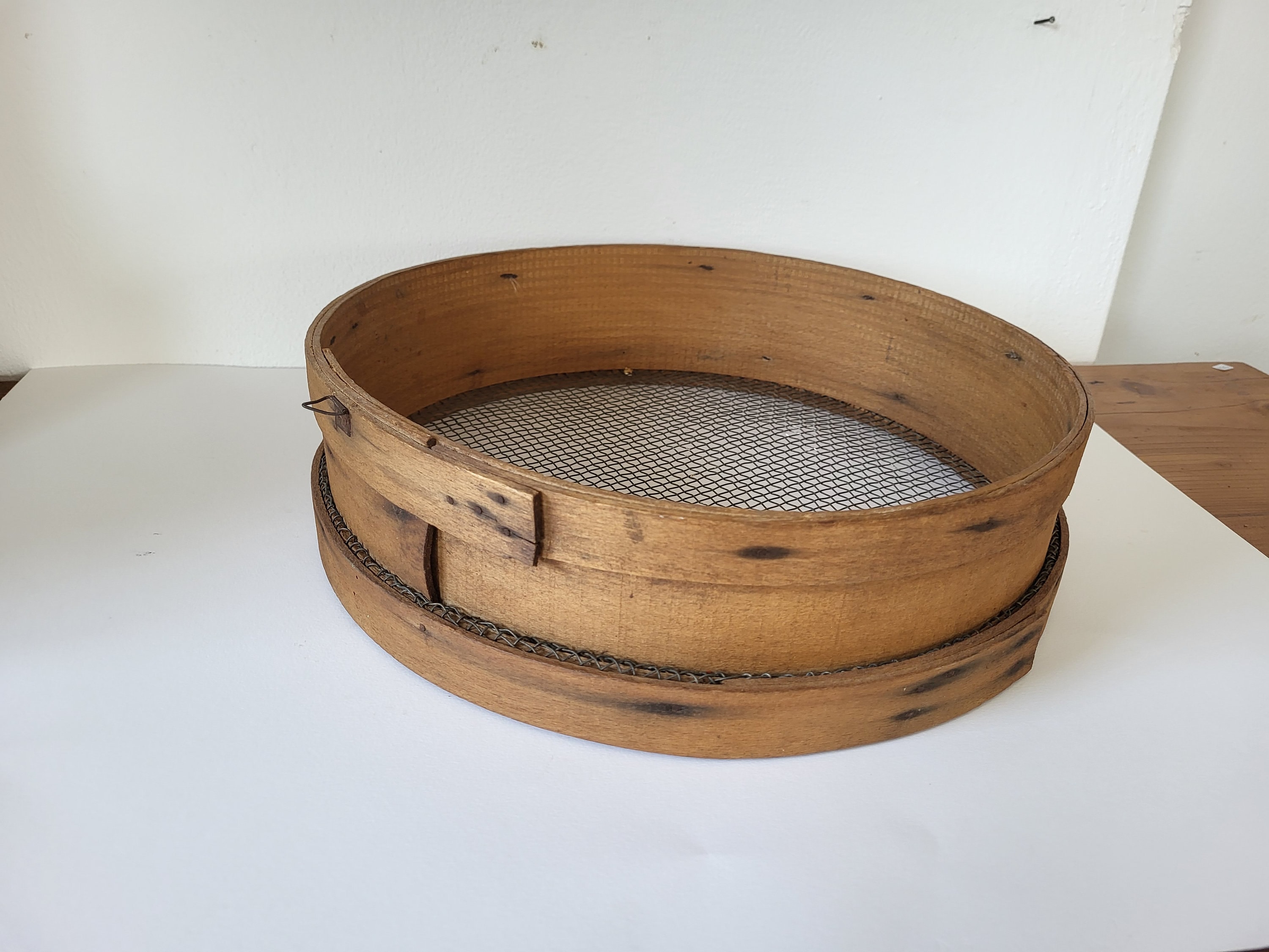 Vintage Wooden Flour Sieve, Vintage Wooden Grain Sifter Etsy