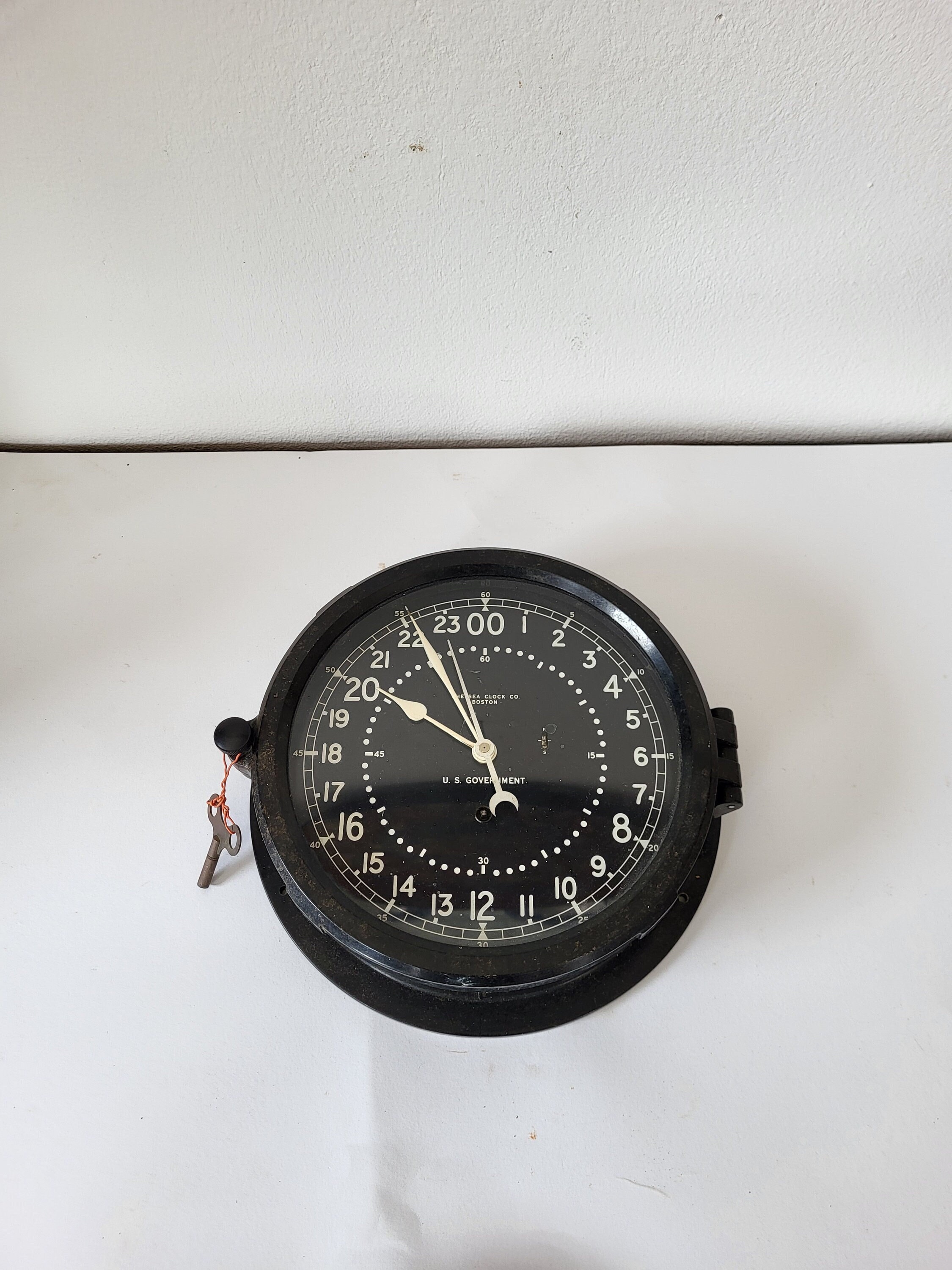 U.S.NAVY WW2 DECK CLOCK 40年代50年代ビンテージ