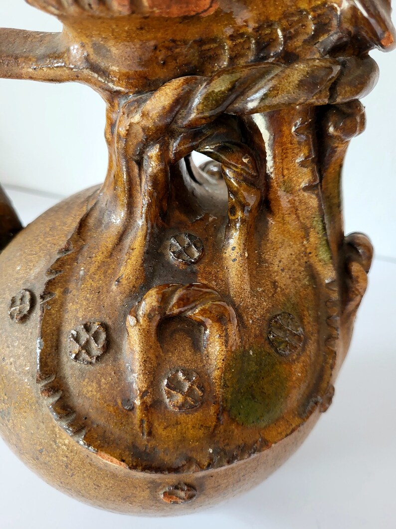 Antique Greek Pottery Greek Ceramic Pitcher for Wine or Raki Etsy