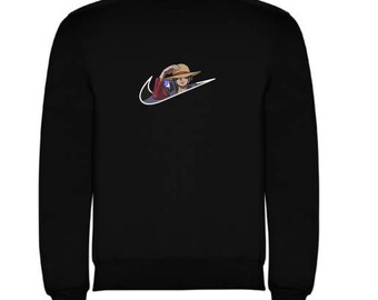 Sweat Luffy avec chapeau brodé