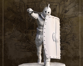 Secutor Gladiator Resin Modell: Römische Militärminiatur (54/75 mm)