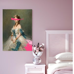 Pink verändert Kunstdruck, maximalistische Wandkunst, feministisches Dekor, schrulliges Wohndekor, einzigartige Geschenkidee, Dopermine Wandkunst, eklektisches Dekor