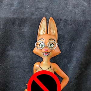 Diane Foxington the bad guys furry anthro figurine 3d printed Adult Mature