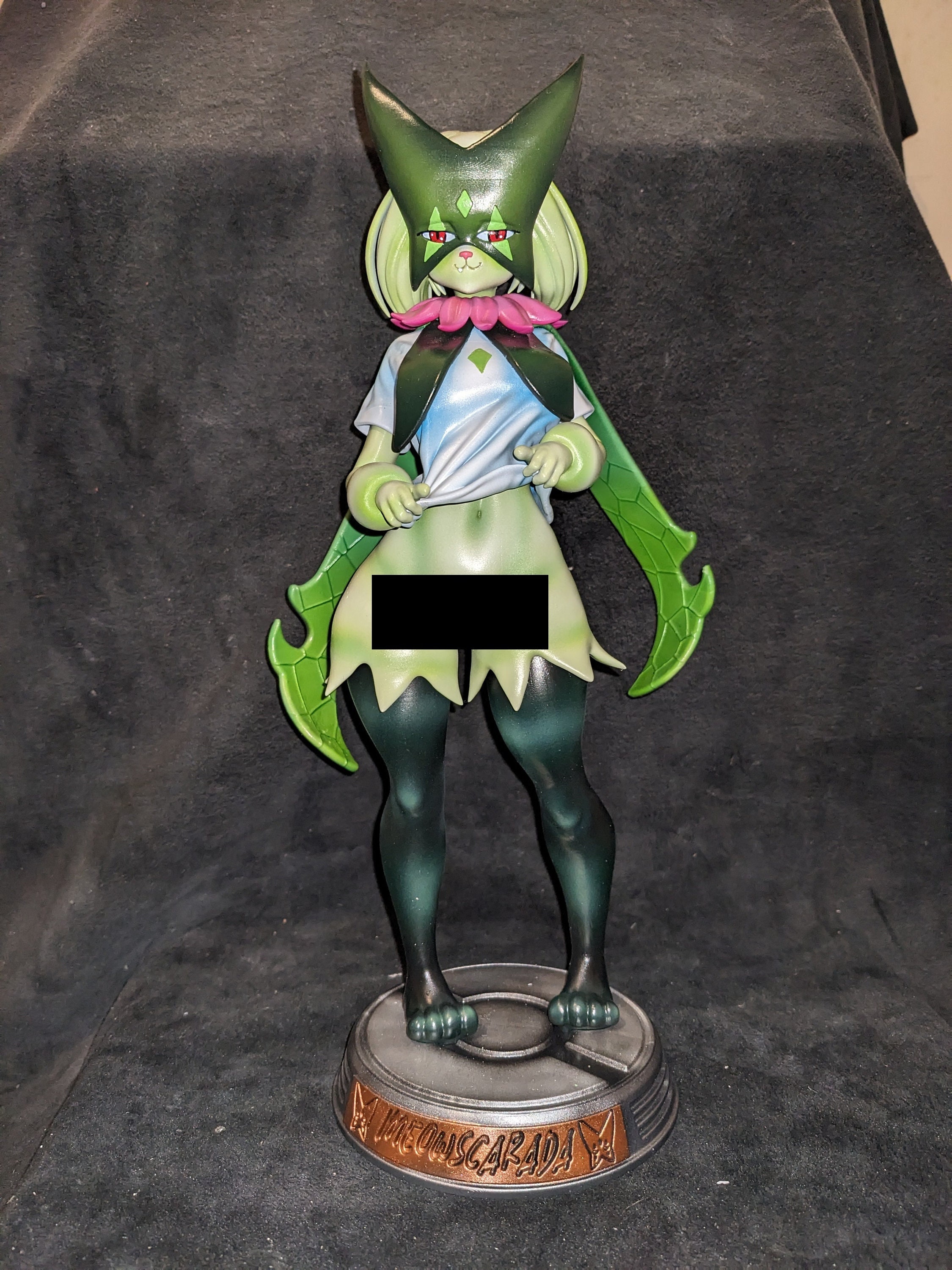 3d Print Meowscarada Pokemon Figure Statue Furry Mature - Etsy