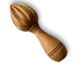 OLIVE WOOD LEMON Citrus Reamer - Handcrafted in Europe - Unique Pieces - Carved from Single piece of wood - Appleyard & Crowe