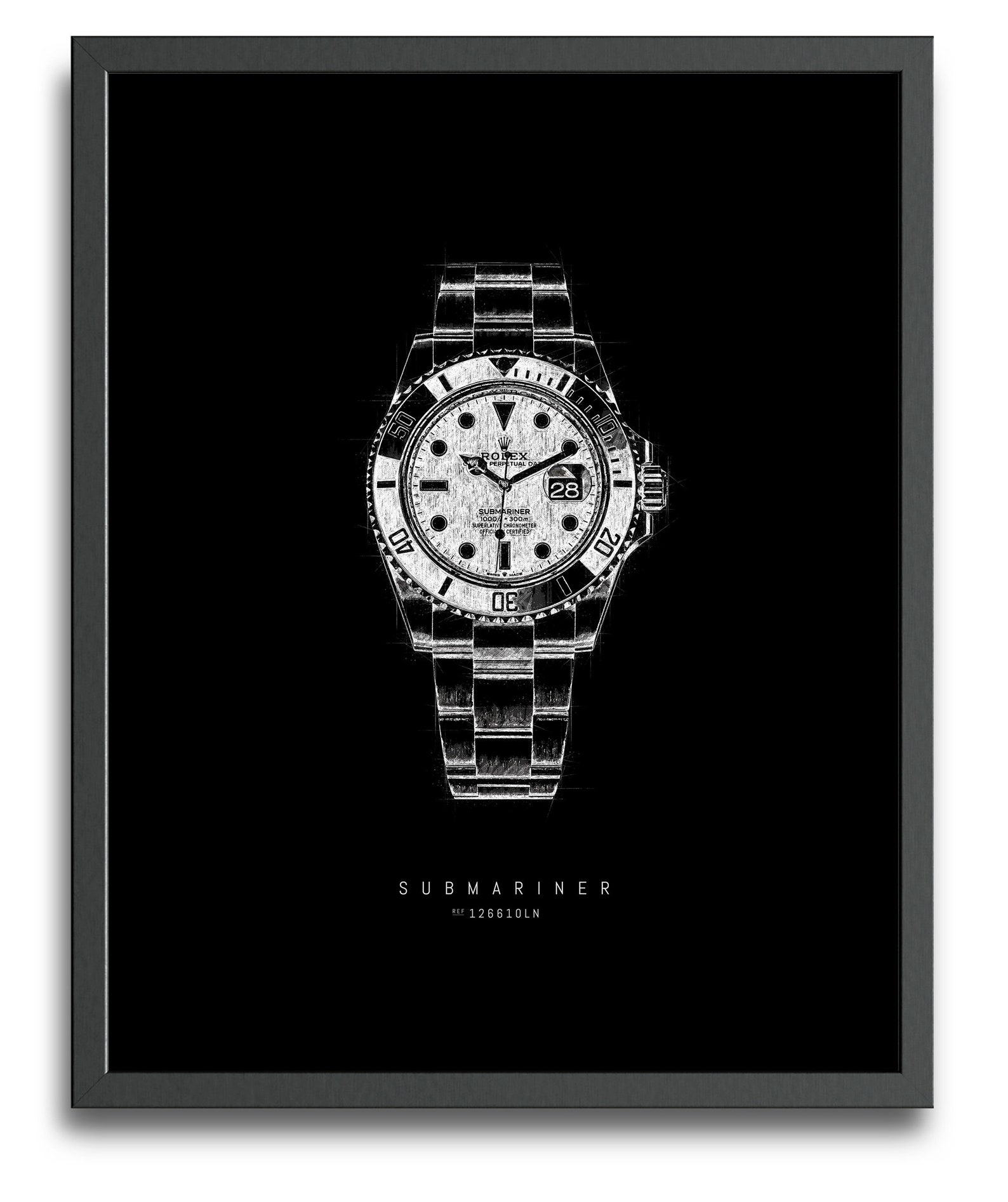 Rolex Submariner 126610LN BLACK Edition the Best Watch Etsy