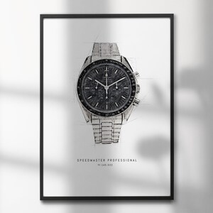 Omega Speedmaster Professional 145.022 | High-Quality Watch Art Prints | Perfect for Watch Enthusiasts and Decor