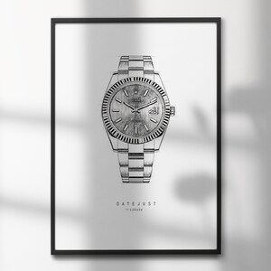 Rolex Datejust 126334 | High-Quality Watch Art Prints | Perfect for Watch Enthusiasts and Decor