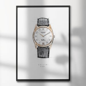 Rolex Cellini 4233/8  | High-Quality Watch Art Prints | Perfect for Watch Enthusiasts and Decor