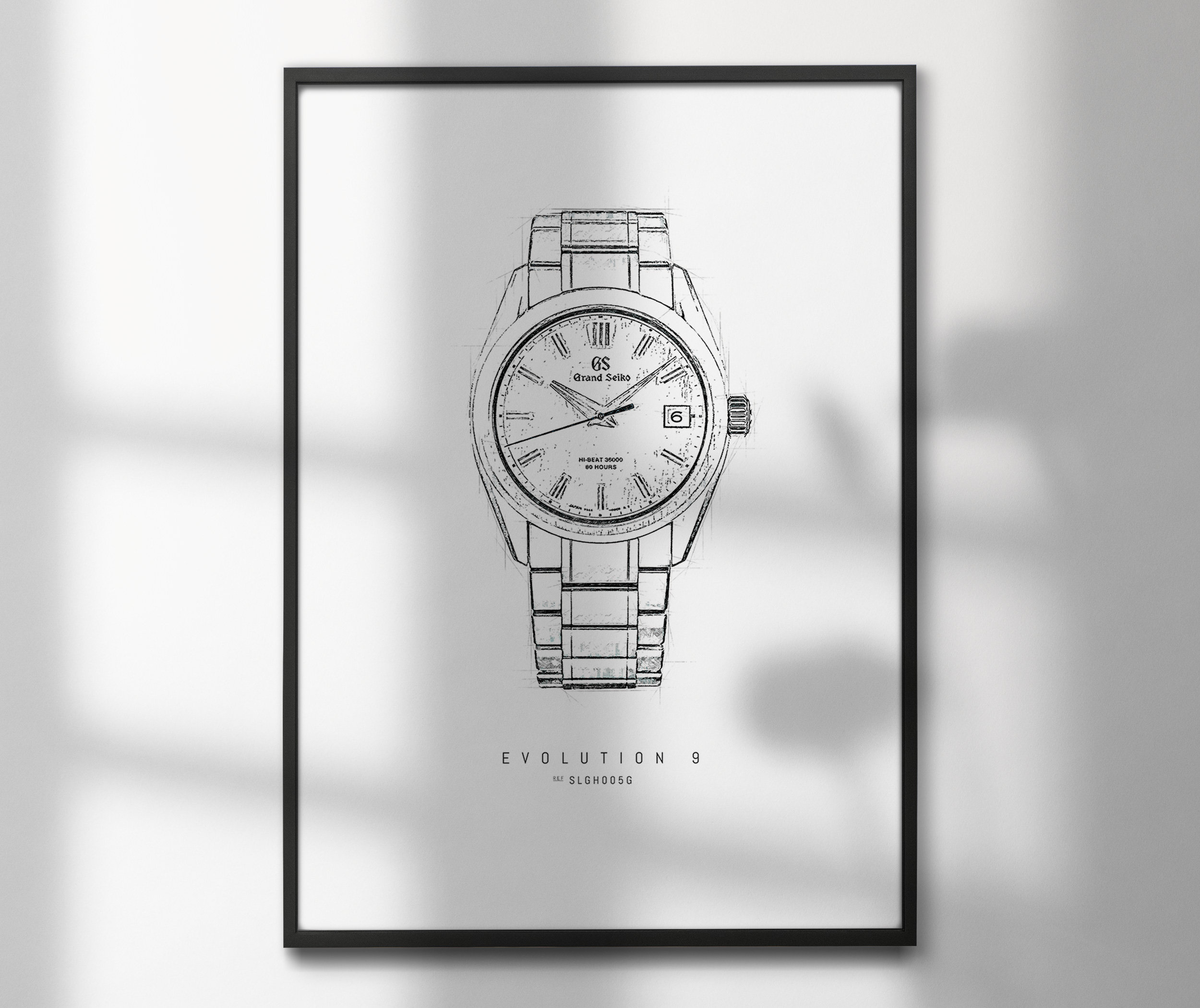 Grand Seiko Evolution 9 SLGH005G High quality Watch Art Prints Perfect for Watch Enthusiasts and Decor Etsy Canada