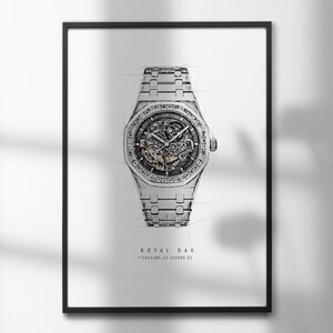 Audemars Piguet Royal Oak 15412BC.ZZ.1220BC.01 | High-Quality Watch Art Prints | Perfect for Watch Enthusiasts and Decor