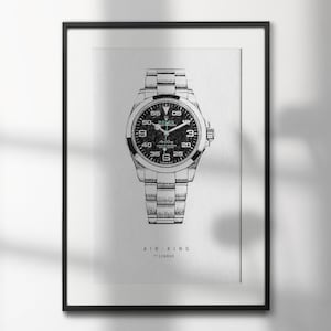 Rolex Airking 126900 | High-Quality Watch Art Prints | Perfect for Watch Enthusiasts and Decor