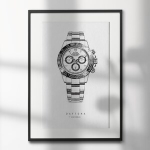 Rolex Daytona 116500LN Panda | High-Quality Watch Art Prints | Perfect for Watch Enthusiasts and Decor