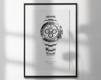 Rolex Daytona 116500LN Panda | High-Quality Watch Art Prints | Perfect for Watch Enthusiasts and Decor