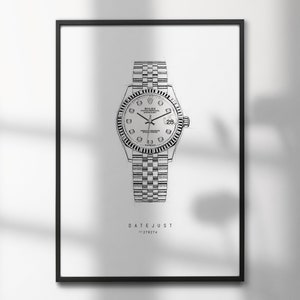 Rolex DateJust 278274 - 31mm | High-Quality Watch Art Prints | Perfect for Watch Enthusiasts and Decor