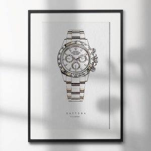 Gold Rolex Daytona 116508 | High-Quality Watch Art Prints | Perfect for Watch Enthusiasts and Decor