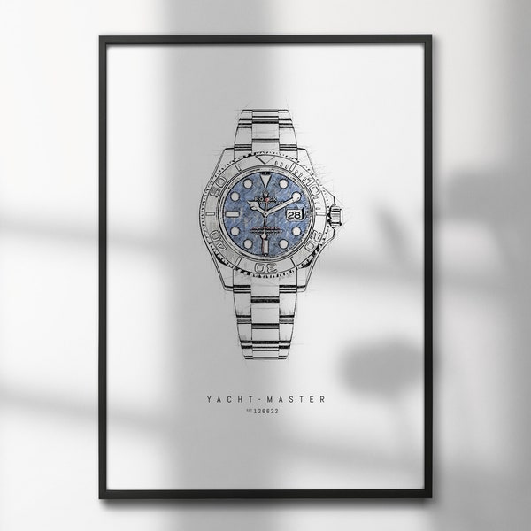 Rolex Yacht-Master 126622 | High-Quality Watch Art Prints | Perfect for Watch Enthusiasts and Decor