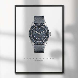 Tudor Black Bay Fifty-Eight - M79030B-0002 | High-Quality Watch Art Prints | Perfect for Watch Enthusiasts and Decor