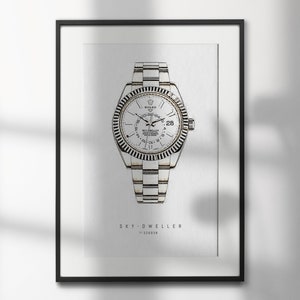 Rolex Sky-Dweller 326938 | High-Quality Watch Art Prints | Perfect for Watch Enthusiasts and Decor