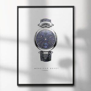 Monsieur Bovet AI43012 | High-Quality Watch Art Prints | Perfect for Watch Enthusiasts and Decor