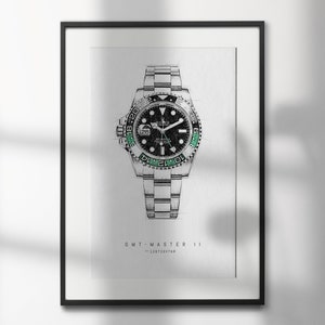 Rolex GMT-Master II | 126720VTNR | High-Quality Watch Art Prints | Perfect for Watch Enthusiasts and Decor