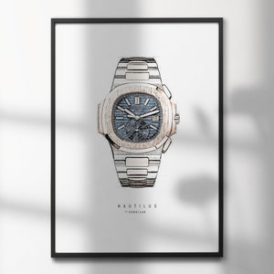 Patek Philippe Nautilus 5980/1AR | High-Quality Watch Art Prints | Perfect for Watch Enthusiasts and Decor
