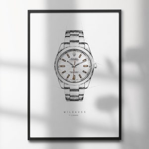Rolex Milgauss - 116400  | High-Quality Watch Art Prints | Perfect for Watch Enthusiasts and Decor